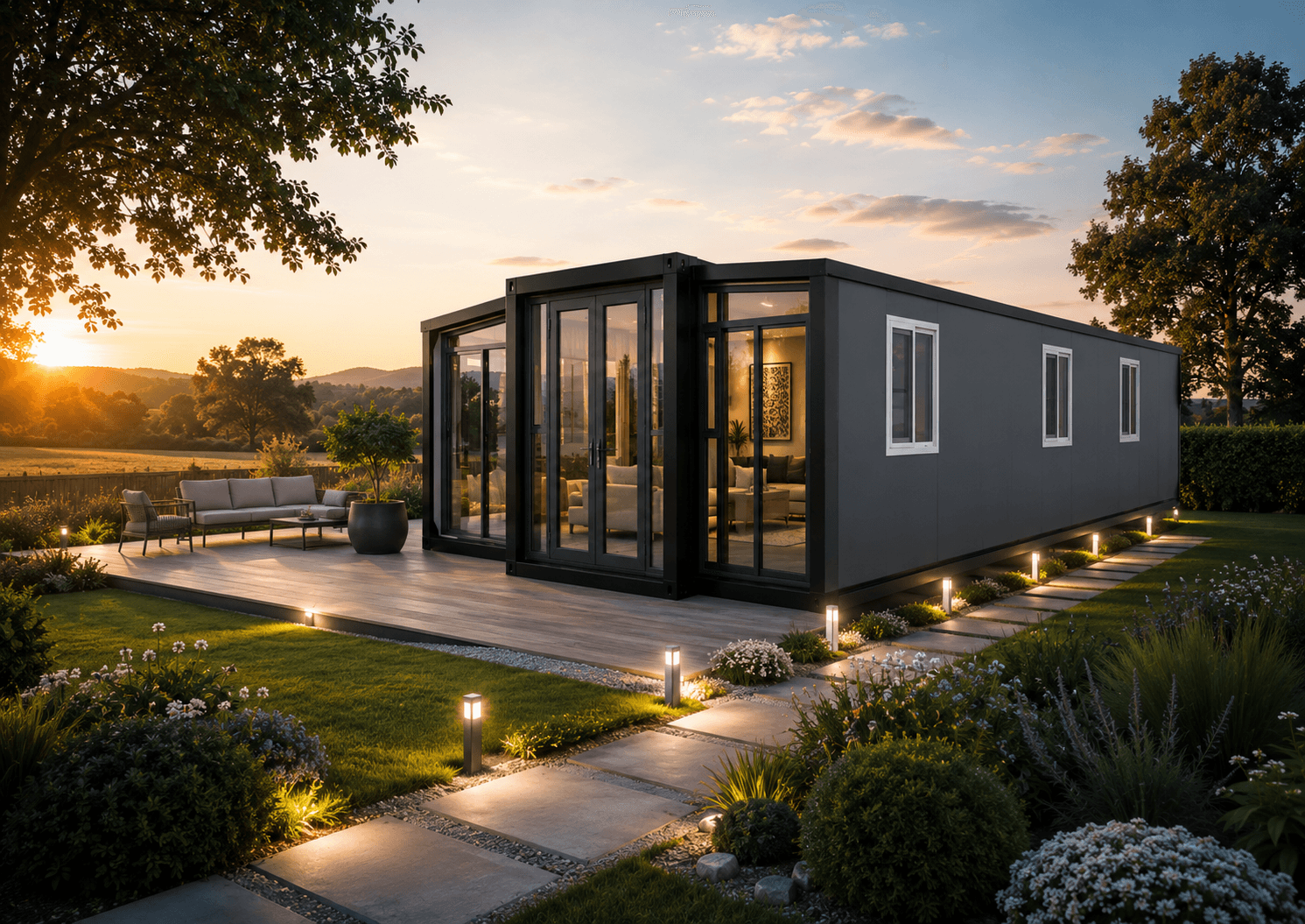 40ft double-wing folding house